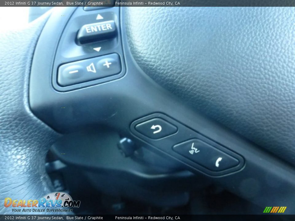 2012 Infiniti G 37 Journey Sedan Blue Slate / Graphite Photo #30