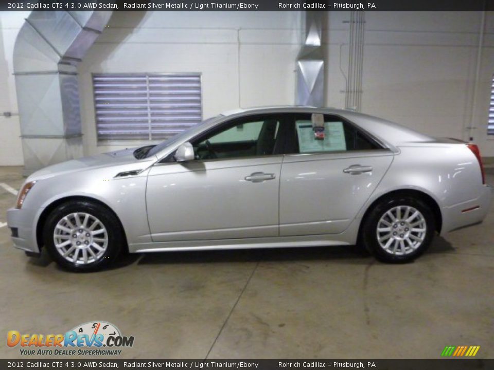 2012 Cadillac CTS 4 3.0 AWD Sedan Radiant Silver Metallic / Light Titanium/Ebony Photo #2