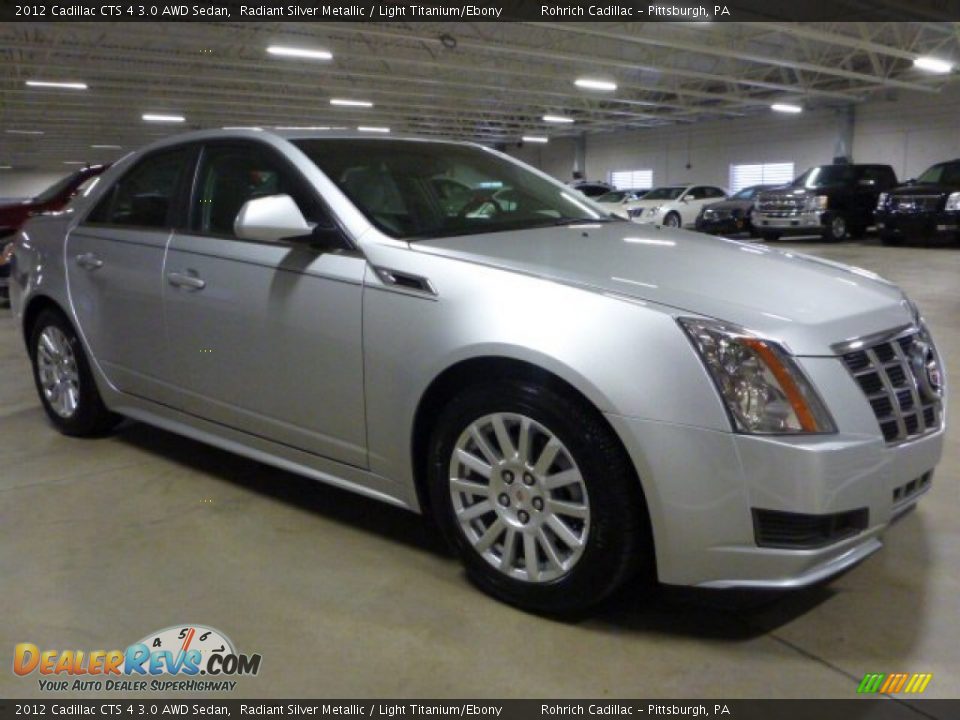 2012 Cadillac CTS 4 3.0 AWD Sedan Radiant Silver Metallic / Light Titanium/Ebony Photo #3