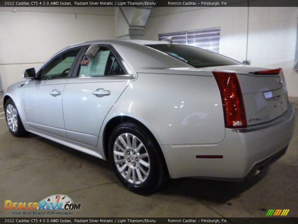 2012 Cadillac CTS 4 3.0 AWD Sedan Radiant Silver Metallic / Light Titanium/Ebony Photo #10