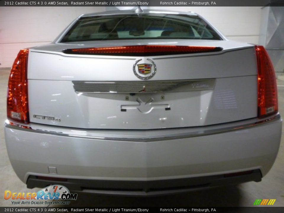 2012 Cadillac CTS 4 3.0 AWD Sedan Radiant Silver Metallic / Light Titanium/Ebony Photo #11