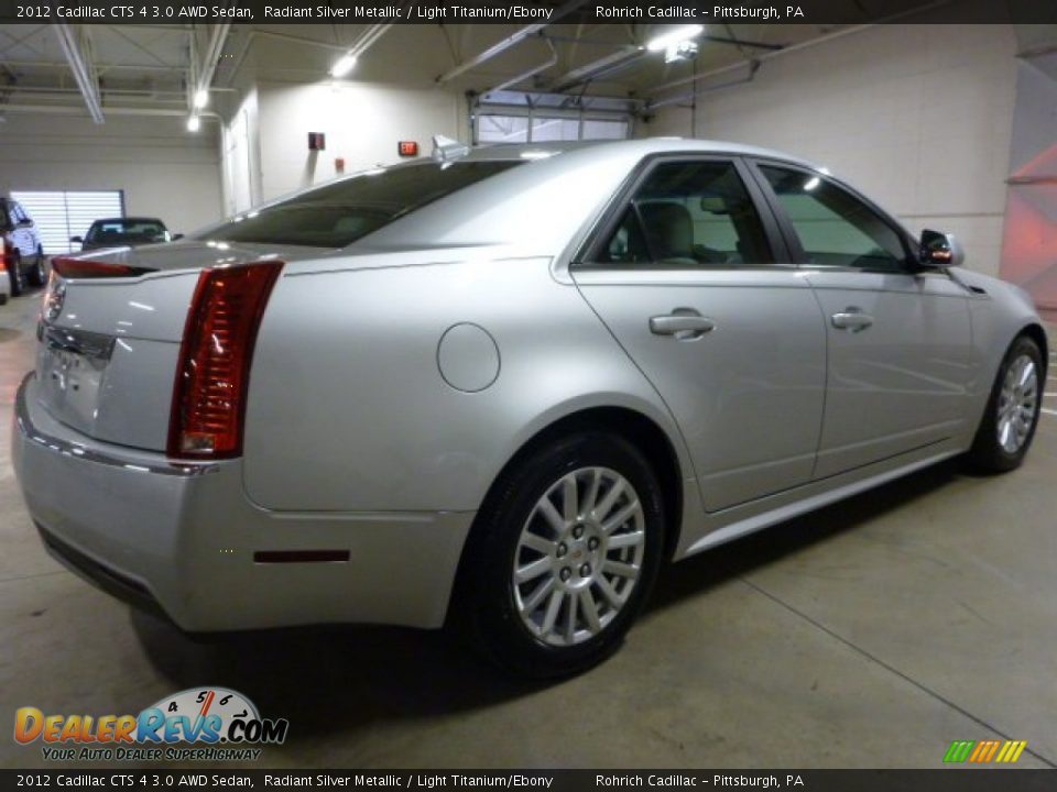 2012 Cadillac CTS 4 3.0 AWD Sedan Radiant Silver Metallic / Light Titanium/Ebony Photo #12