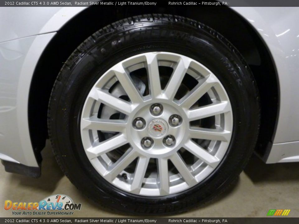 2012 Cadillac CTS 4 3.0 AWD Sedan Radiant Silver Metallic / Light Titanium/Ebony Photo #18