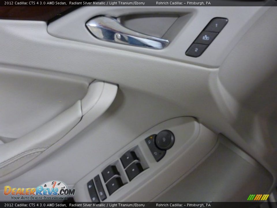 2012 Cadillac CTS 4 3.0 AWD Sedan Radiant Silver Metallic / Light Titanium/Ebony Photo #19