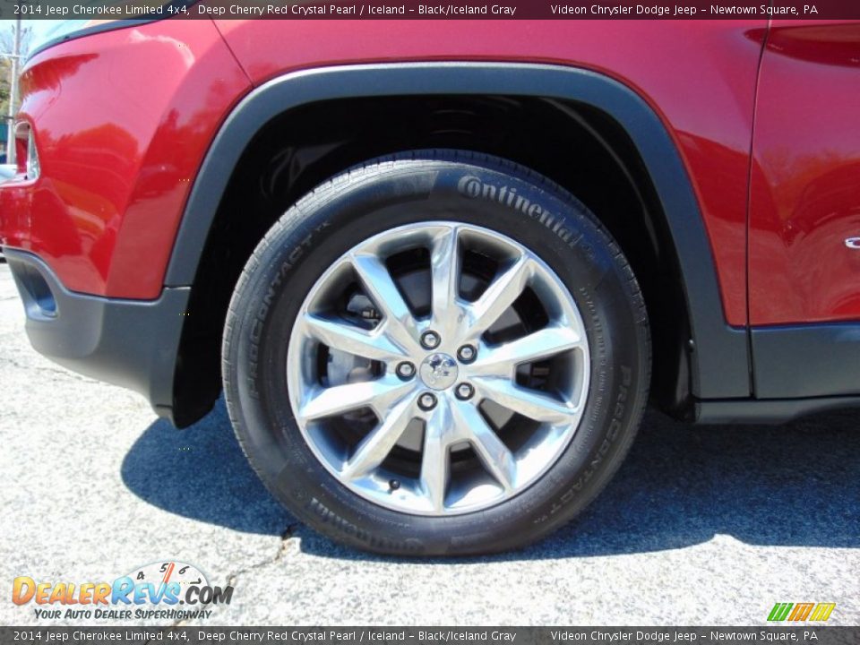 2014 Jeep Cherokee Limited 4x4 Deep Cherry Red Crystal Pearl / Iceland - Black/Iceland Gray Photo #12