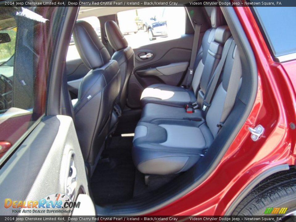 2014 Jeep Cherokee Limited 4x4 Deep Cherry Red Crystal Pearl / Iceland - Black/Iceland Gray Photo #22