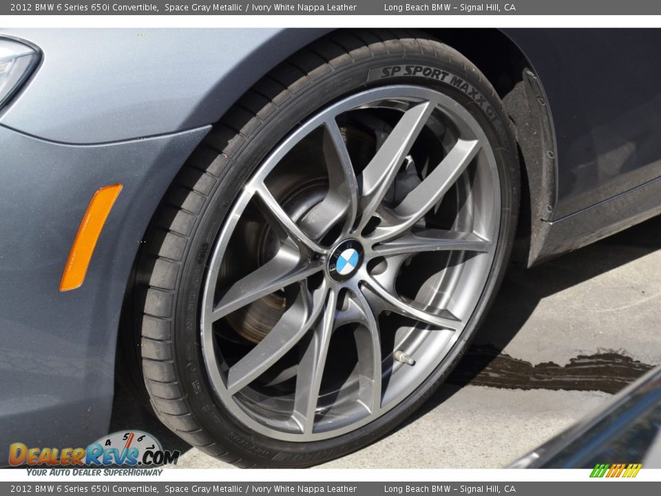2012 BMW 6 Series 650i Convertible Space Gray Metallic / Ivory White Nappa Leather Photo #3