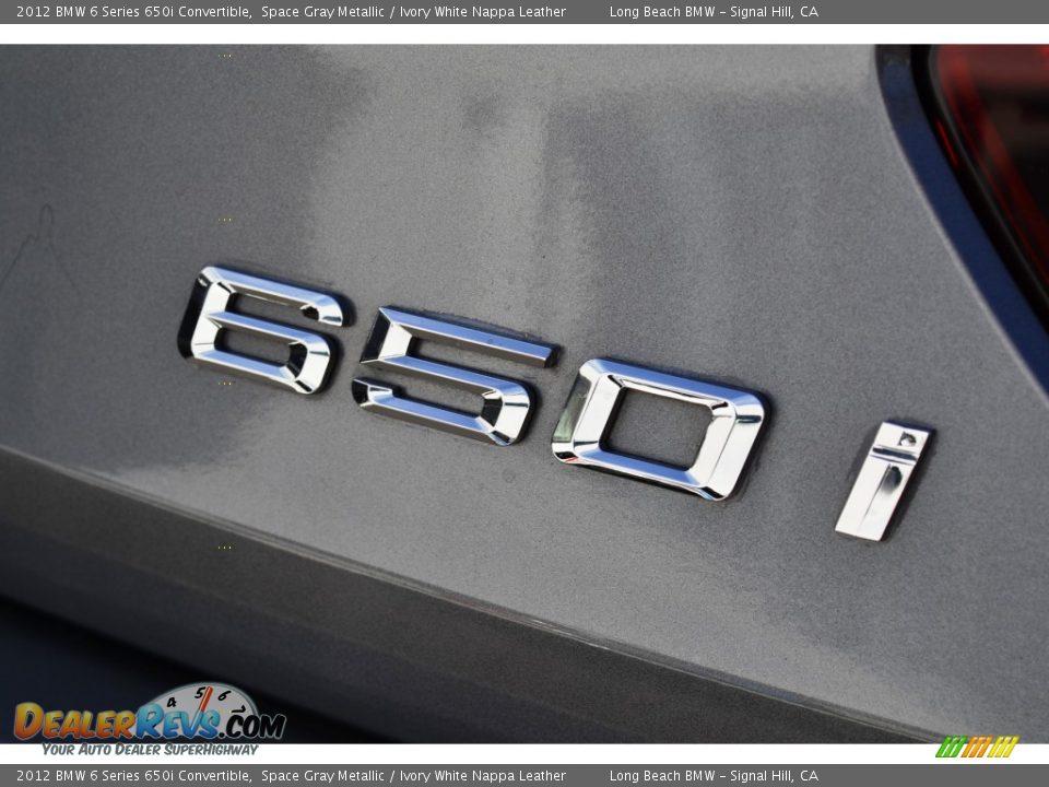 2012 BMW 6 Series 650i Convertible Space Gray Metallic / Ivory White Nappa Leather Photo #6