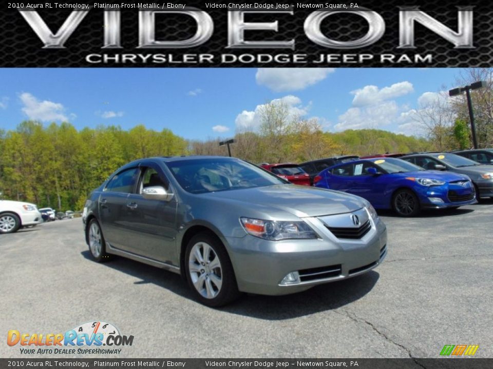 2010 Acura RL Technology Platinum Frost Metallic / Ebony Photo #1