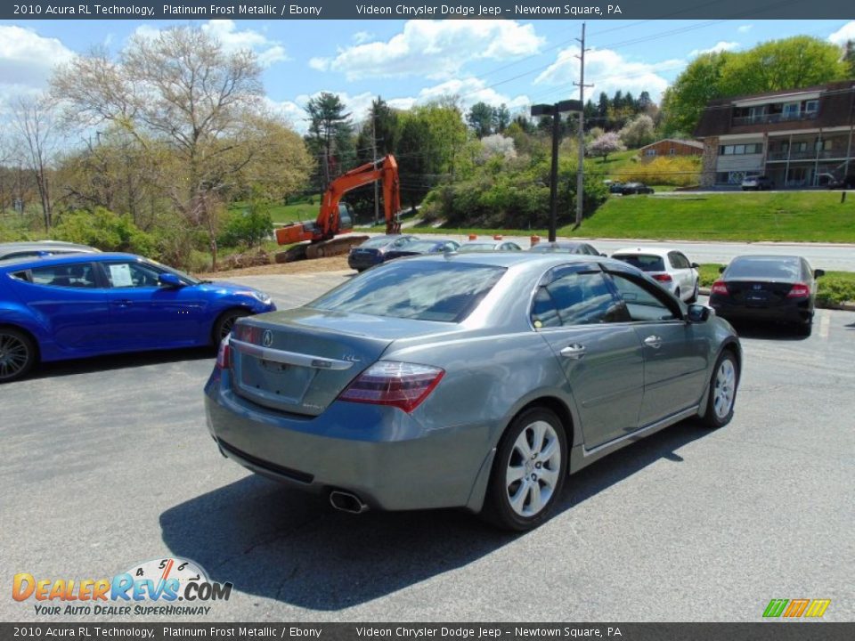 2010 Acura RL Technology Platinum Frost Metallic / Ebony Photo #3
