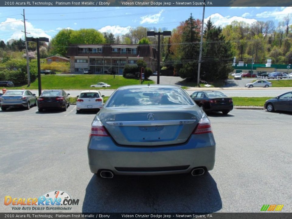 2010 Acura RL Technology Platinum Frost Metallic / Ebony Photo #4