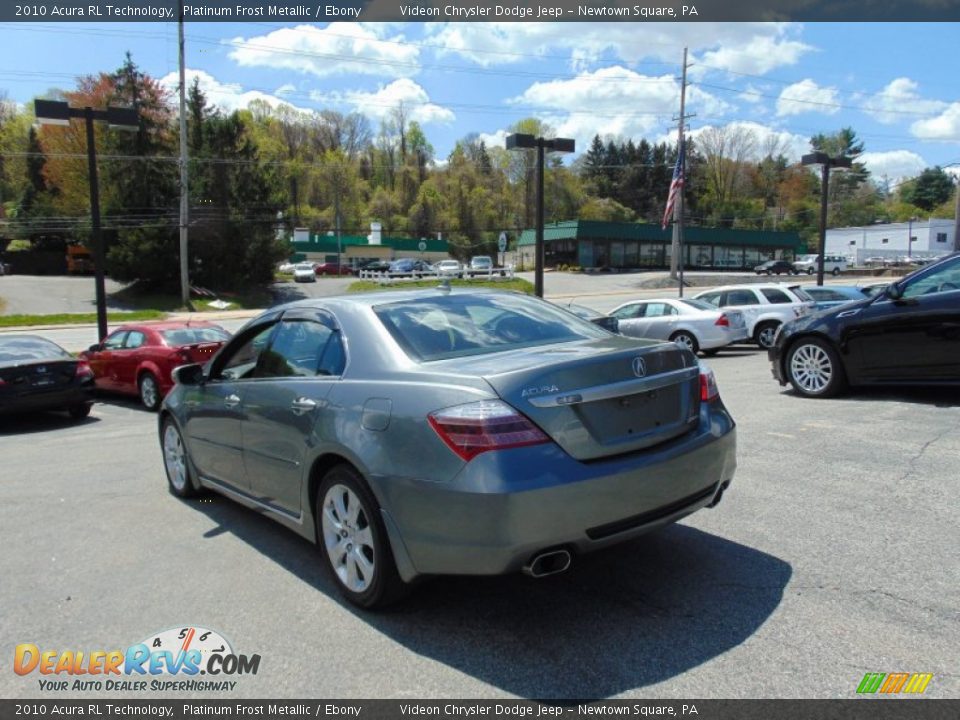 2010 Acura RL Technology Platinum Frost Metallic / Ebony Photo #5