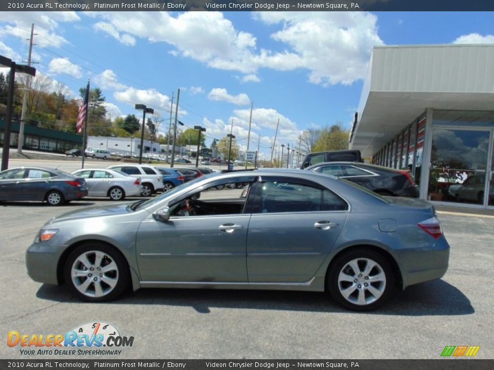 2010 Acura RL Technology Platinum Frost Metallic / Ebony Photo #6