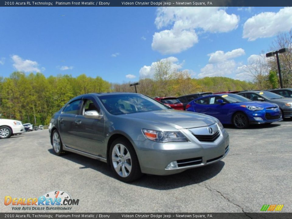 2010 Acura RL Technology Platinum Frost Metallic / Ebony Photo #9