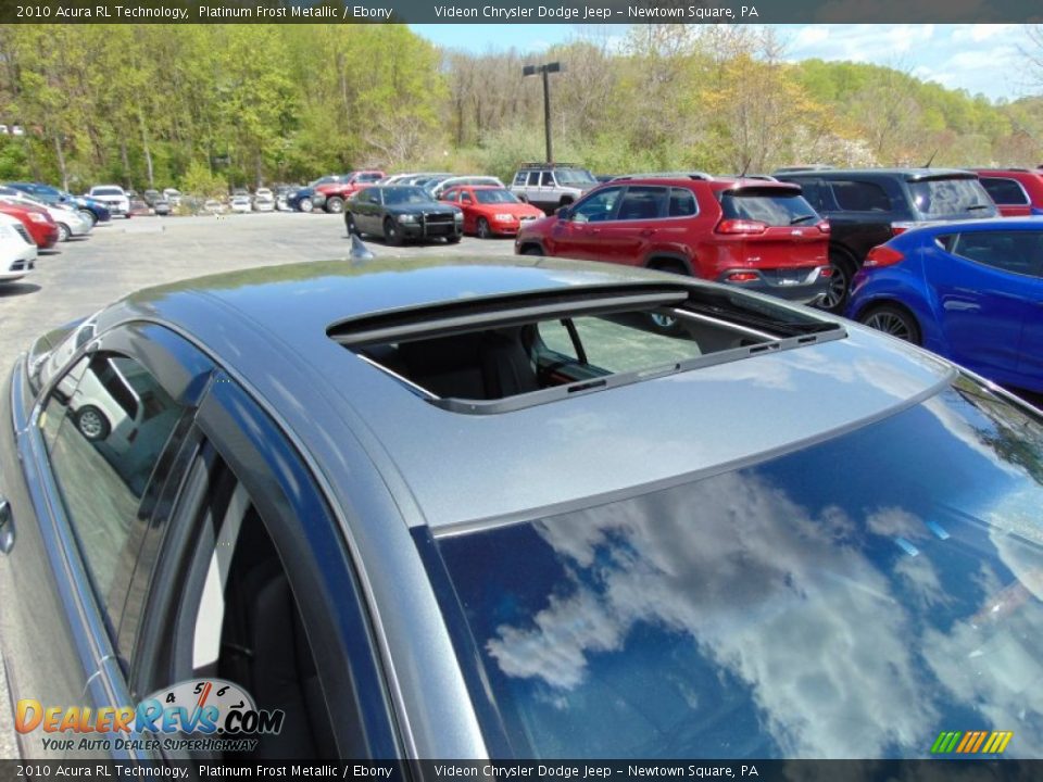 2010 Acura RL Technology Platinum Frost Metallic / Ebony Photo #10
