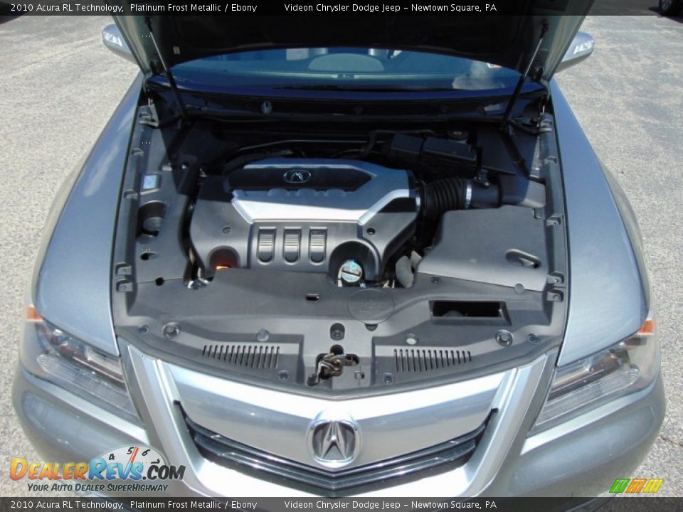 2010 Acura RL Technology Platinum Frost Metallic / Ebony Photo #11