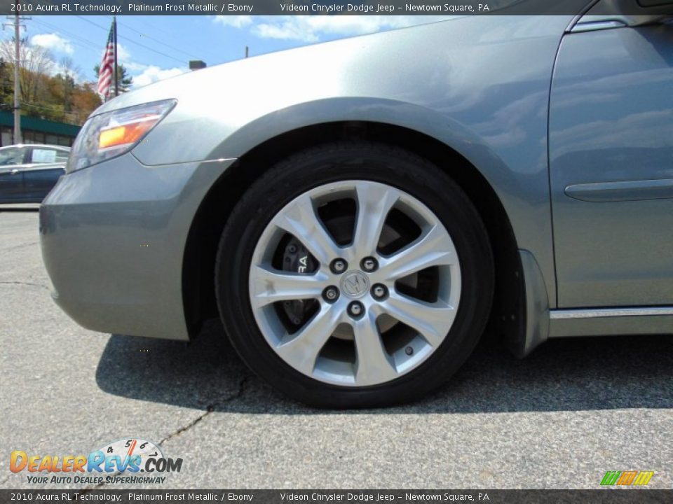 2010 Acura RL Technology Platinum Frost Metallic / Ebony Photo #12