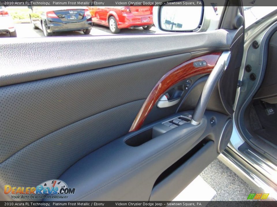 2010 Acura RL Technology Platinum Frost Metallic / Ebony Photo #13