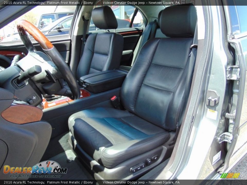 2010 Acura RL Technology Platinum Frost Metallic / Ebony Photo #15