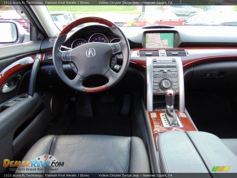2010 Acura RL Technology Platinum Frost Metallic / Ebony Photo #16