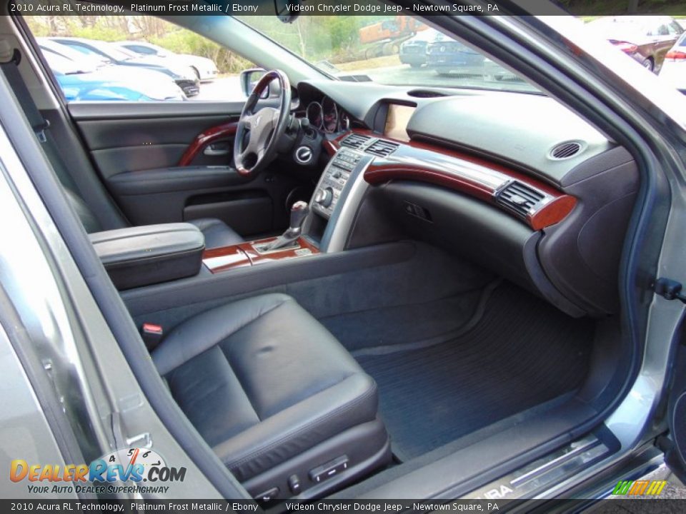 2010 Acura RL Technology Platinum Frost Metallic / Ebony Photo #18