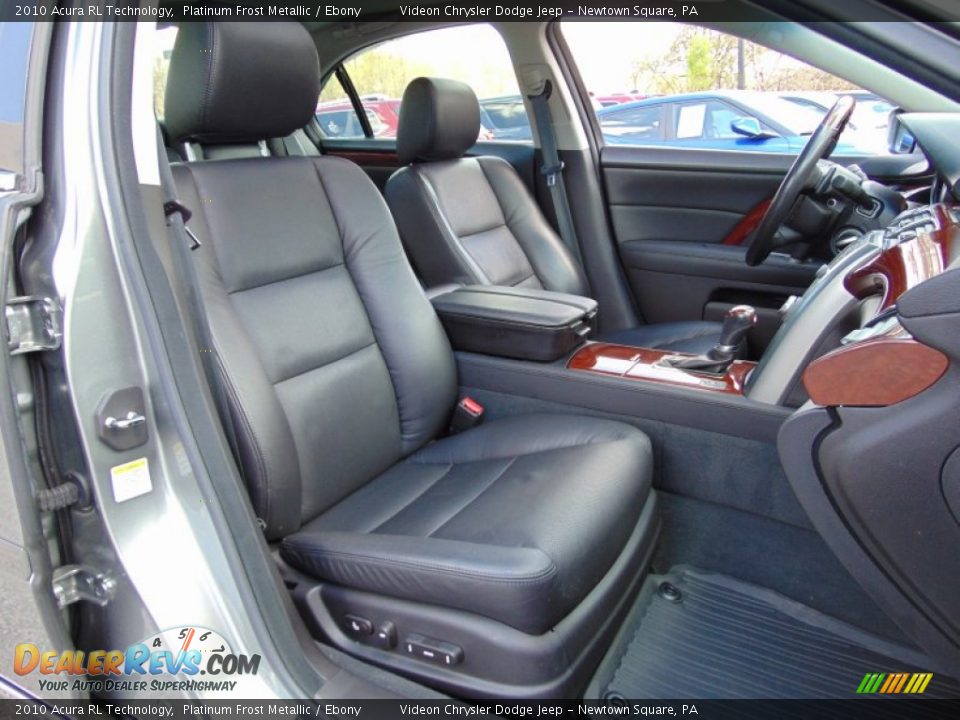 2010 Acura RL Technology Platinum Frost Metallic / Ebony Photo #19