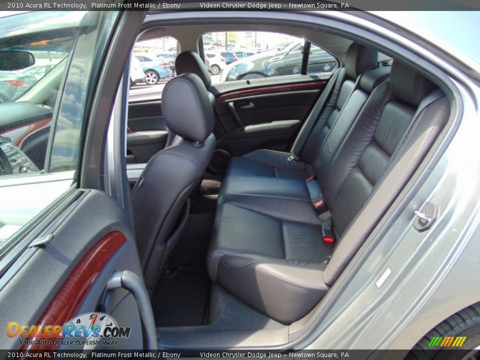 2010 Acura RL Technology Platinum Frost Metallic / Ebony Photo #21