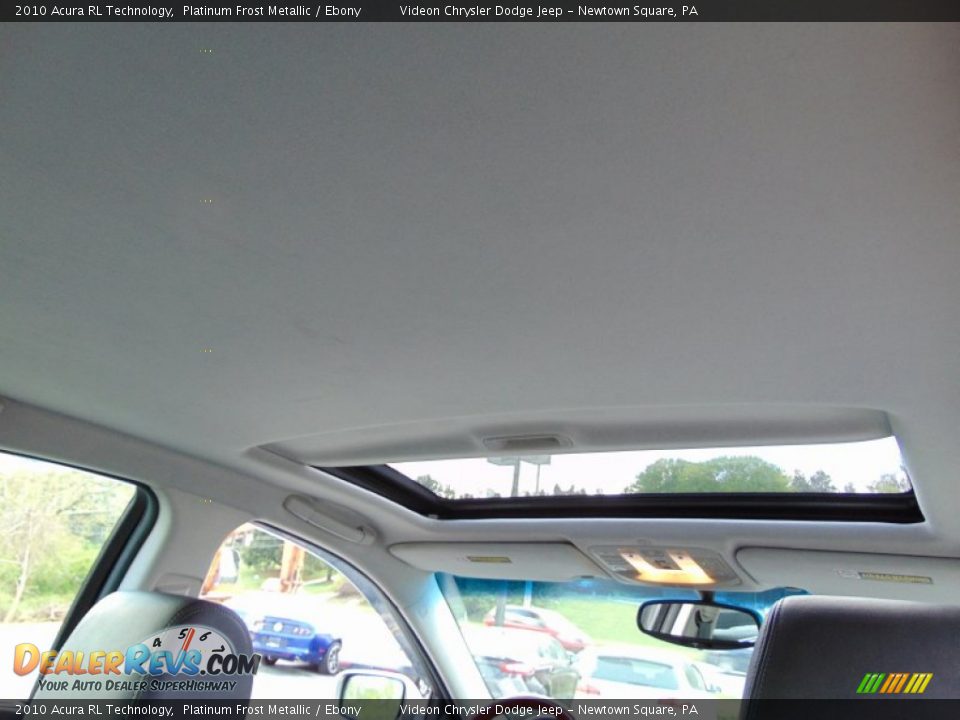 2010 Acura RL Technology Platinum Frost Metallic / Ebony Photo #23