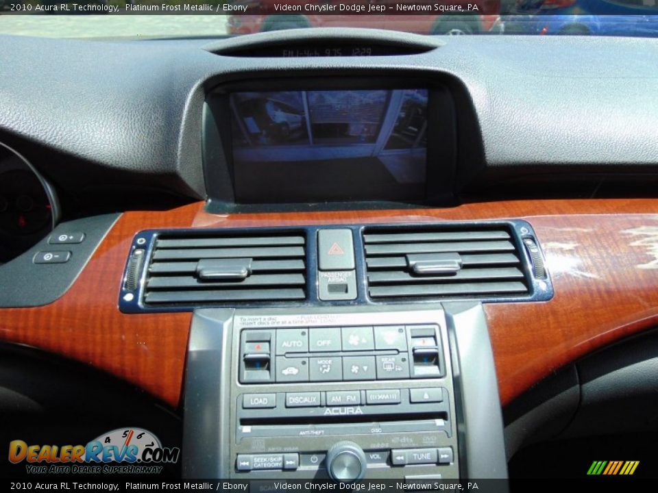 2010 Acura RL Technology Platinum Frost Metallic / Ebony Photo #26
