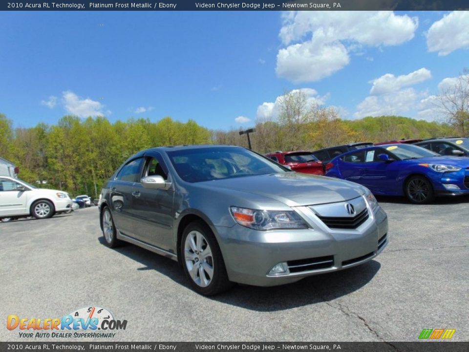 2010 Acura RL Technology Platinum Frost Metallic / Ebony Photo #30