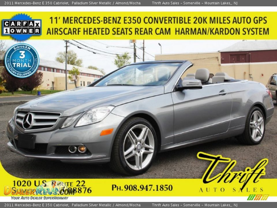 2011 Mercedes-Benz E 350 Cabriolet Palladium Silver Metallic / Almond/Mocha Photo #1