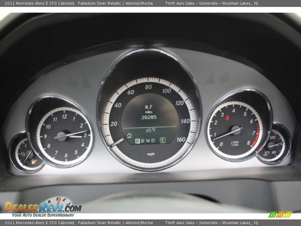 2011 Mercedes-Benz E 350 Cabriolet Palladium Silver Metallic / Almond/Mocha Photo #21