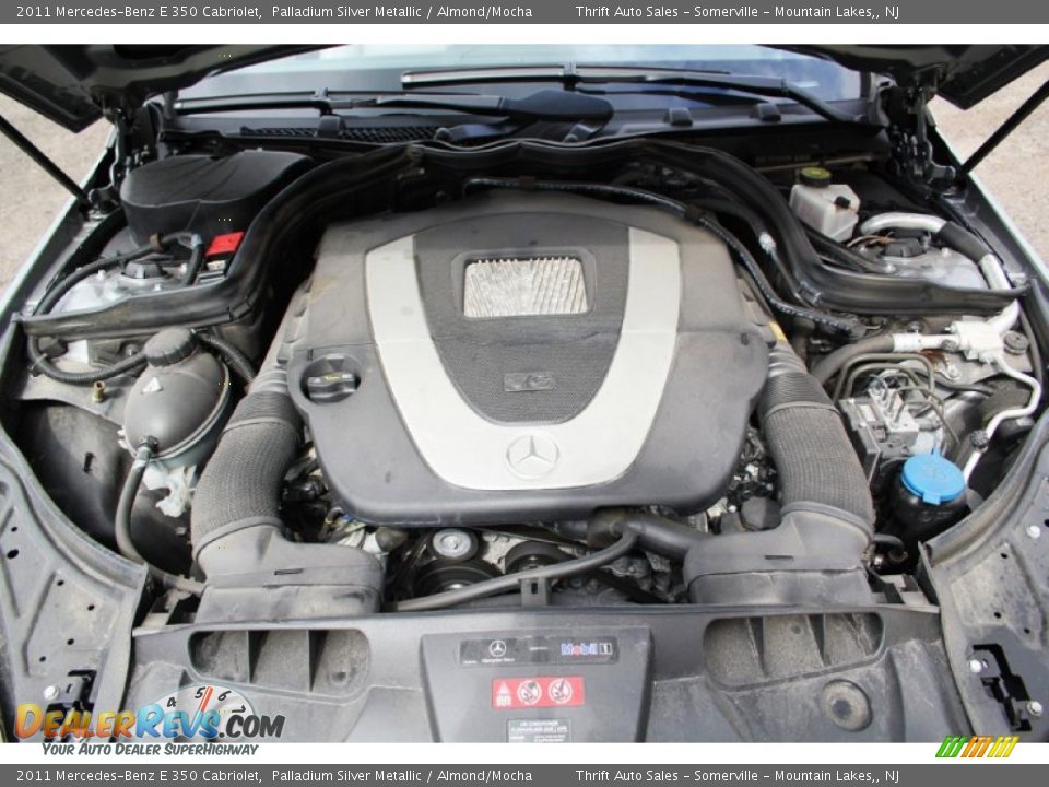 2011 Mercedes-Benz E 350 Cabriolet Palladium Silver Metallic / Almond/Mocha Photo #33