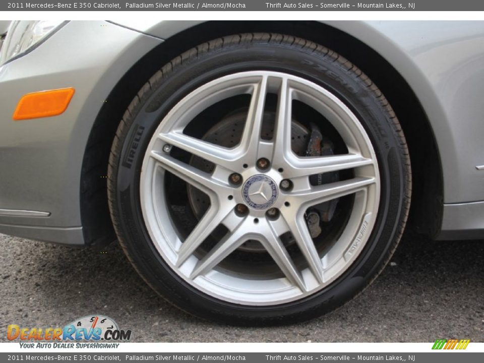 2011 Mercedes-Benz E 350 Cabriolet Palladium Silver Metallic / Almond/Mocha Photo #34