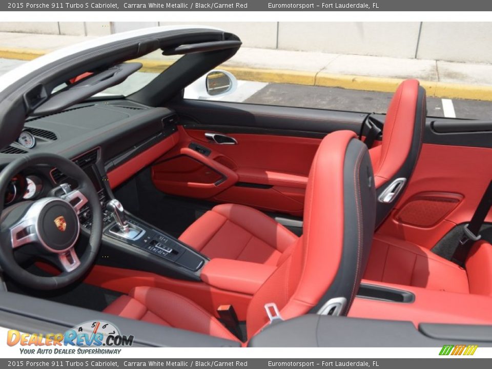 Front Seat of 2015 Porsche 911 Turbo S Cabriolet Photo #12