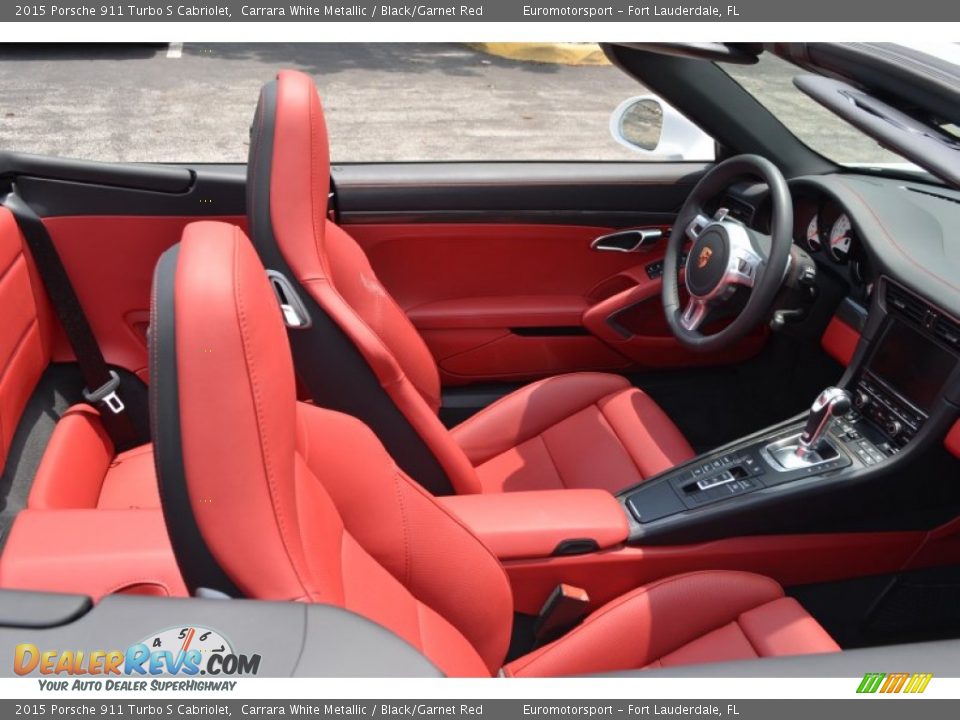 Front Seat of 2015 Porsche 911 Turbo S Cabriolet Photo #13
