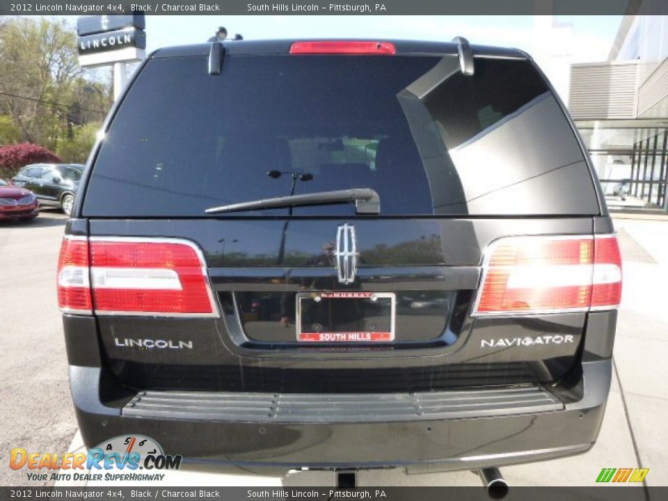 2012 Lincoln Navigator 4x4 Black / Charcoal Black Photo #4