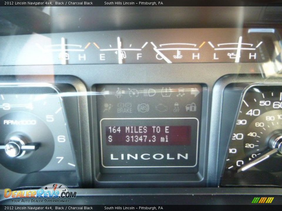 2012 Lincoln Navigator 4x4 Black / Charcoal Black Photo #24