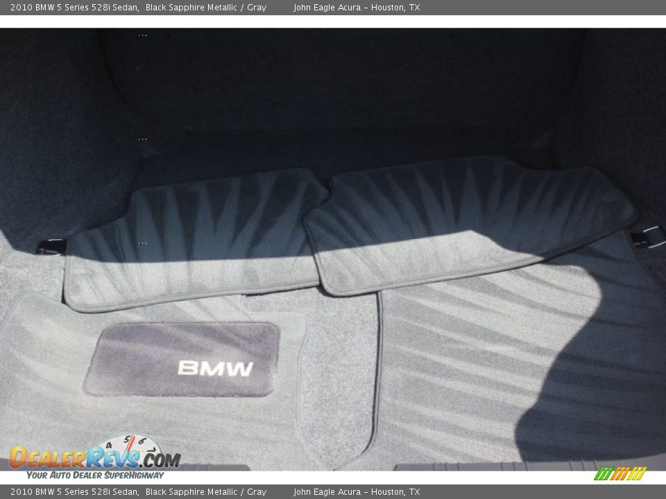 2010 BMW 5 Series 528i Sedan Black Sapphire Metallic / Gray Photo #16