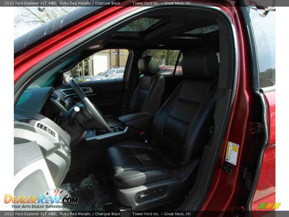 2013 Ford Explorer XLT 4WD Ruby Red Metallic / Charcoal Black Photo #13
