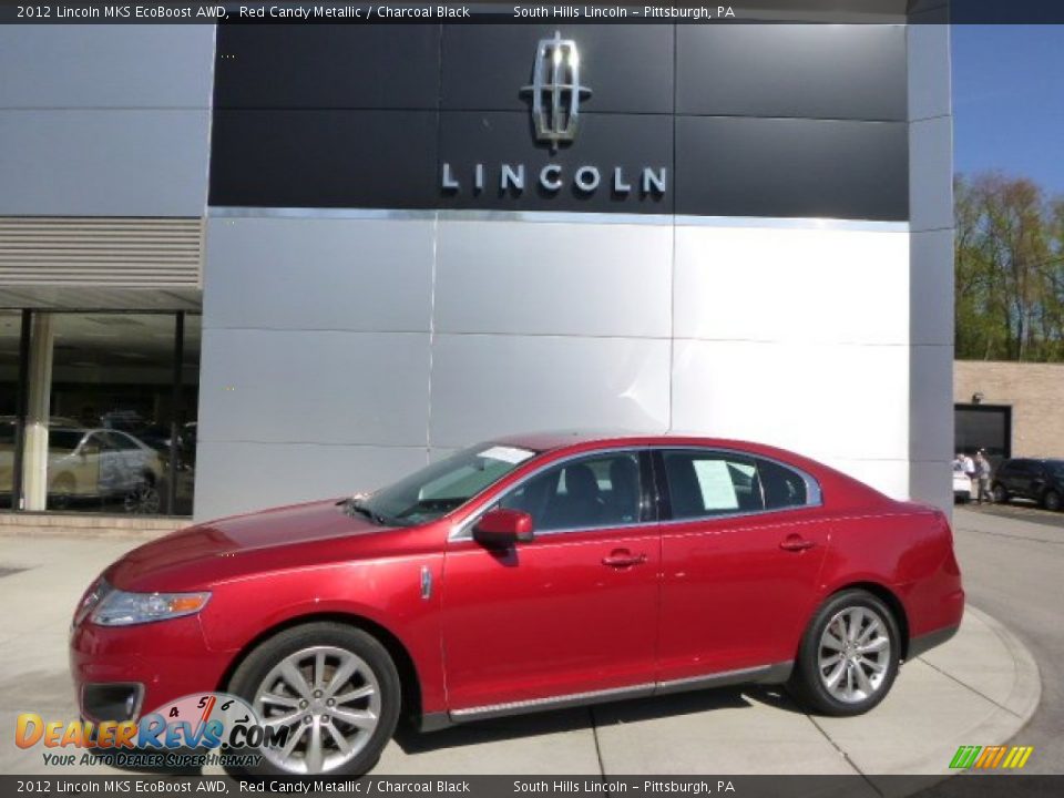 2012 Lincoln MKS EcoBoost AWD Red Candy Metallic / Charcoal Black Photo #1