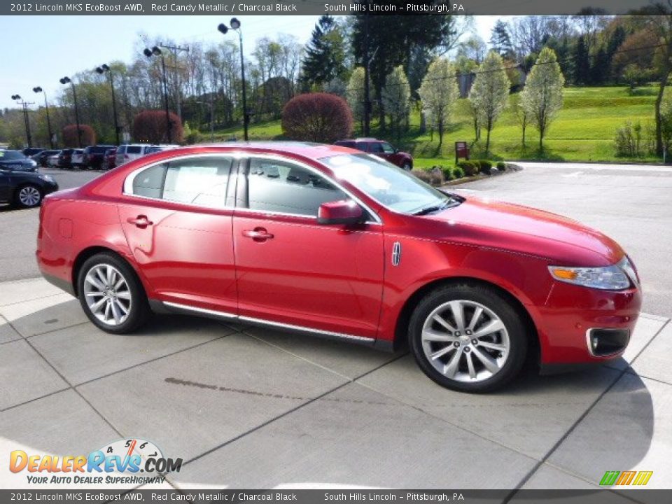 2012 Lincoln MKS EcoBoost AWD Red Candy Metallic / Charcoal Black Photo #6