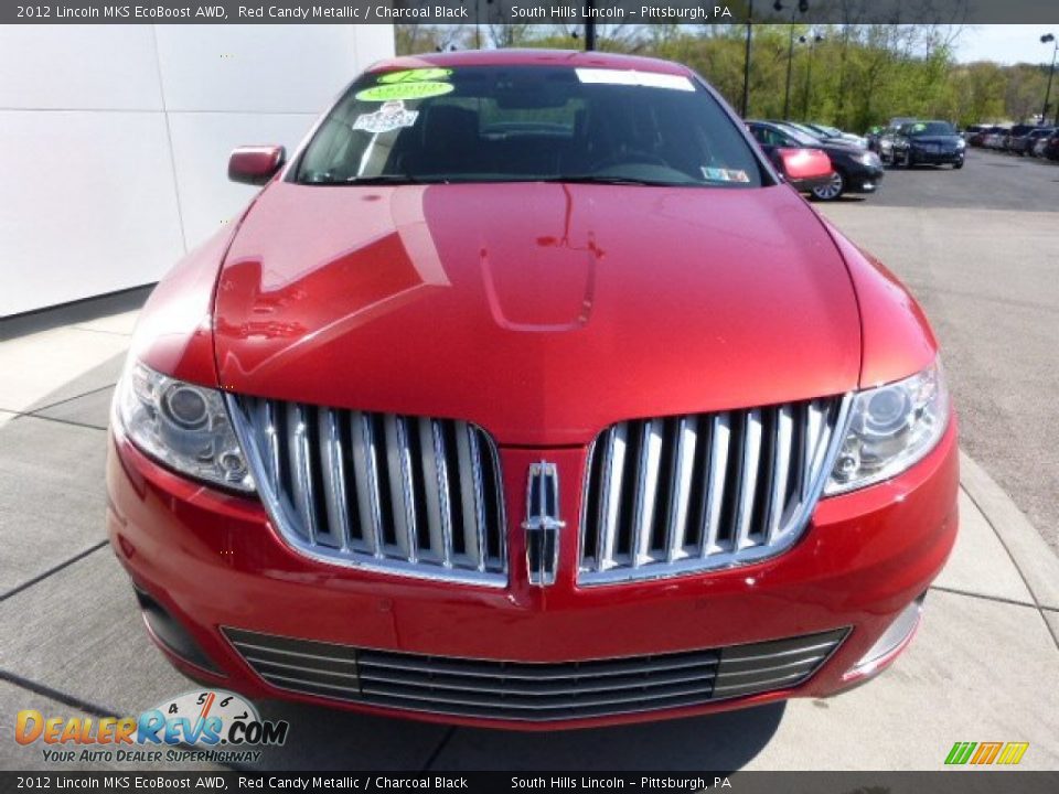 2012 Lincoln MKS EcoBoost AWD Red Candy Metallic / Charcoal Black Photo #8