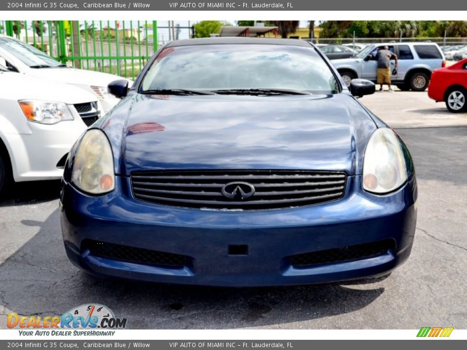 2004 Infiniti G 35 Coupe Caribbean Blue / Willow Photo #2