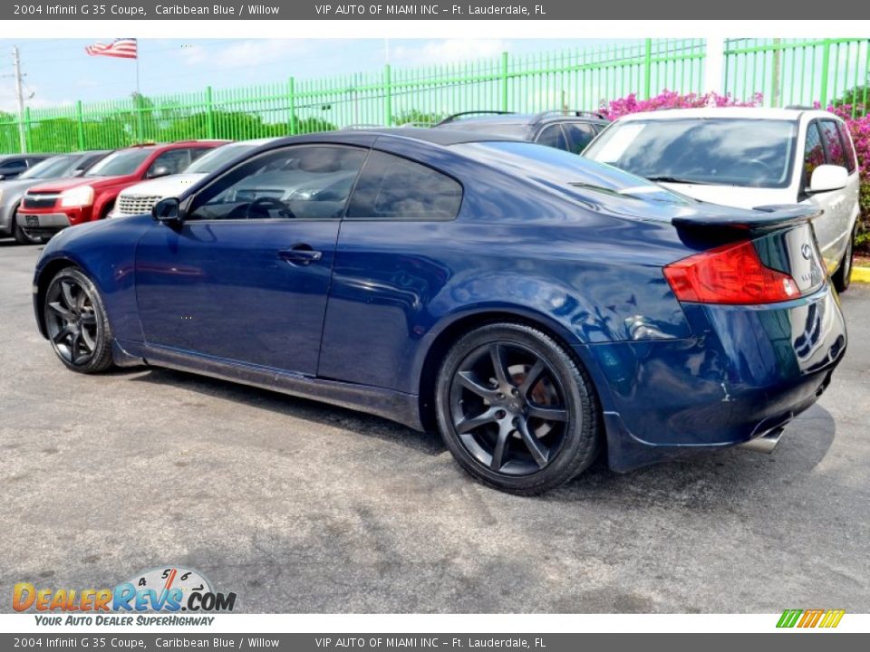 2004 Infiniti G 35 Coupe Caribbean Blue / Willow Photo #6