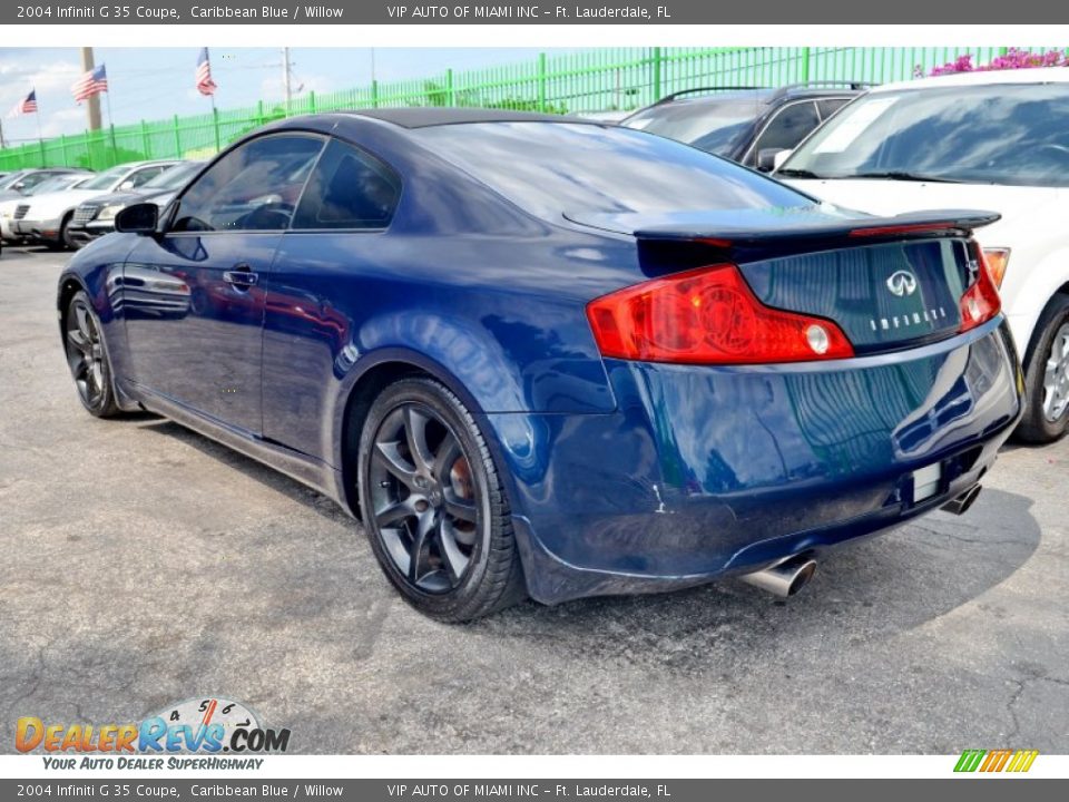 2004 Infiniti G 35 Coupe Caribbean Blue / Willow Photo #7