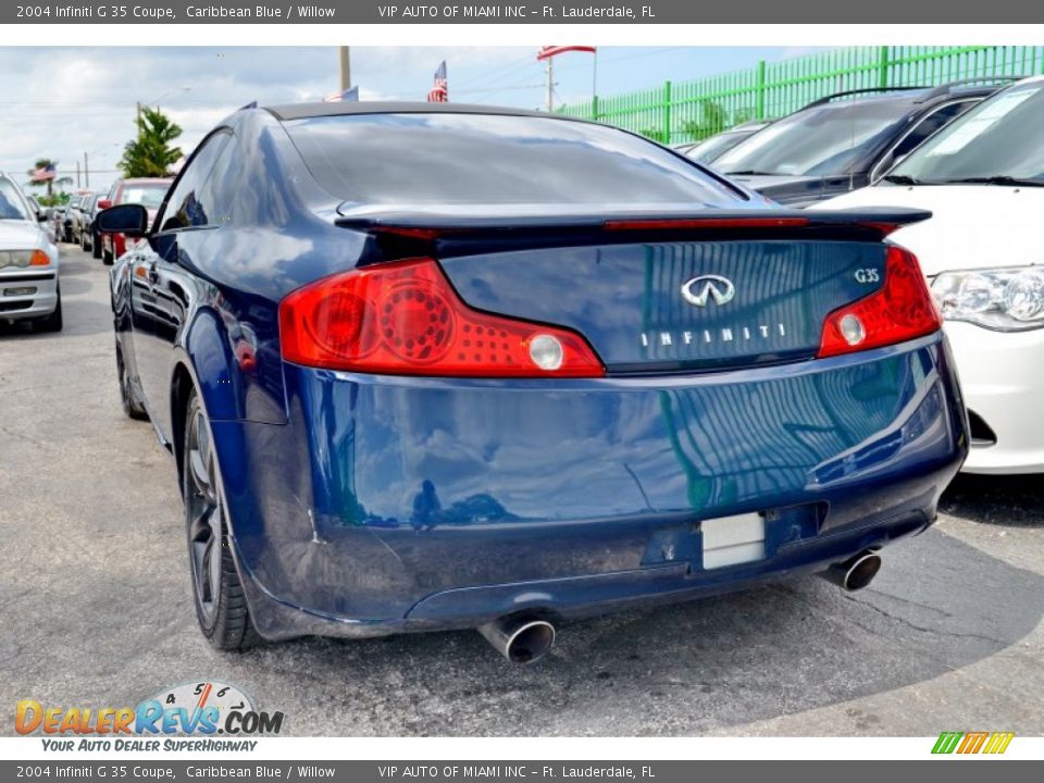 2004 Infiniti G 35 Coupe Caribbean Blue / Willow Photo #8