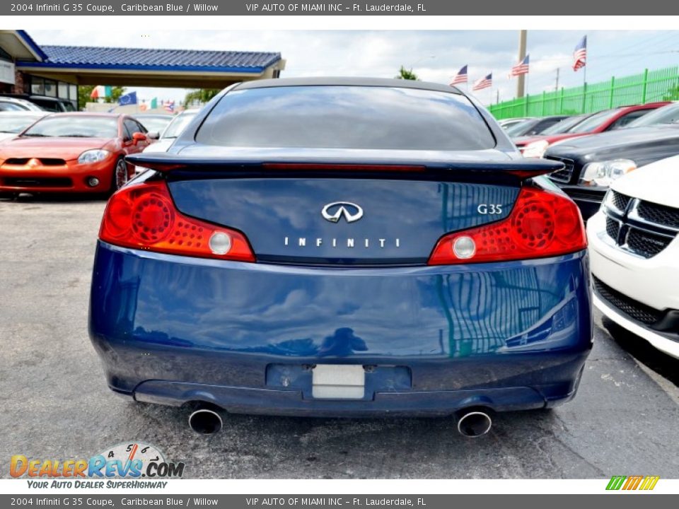2004 Infiniti G 35 Coupe Caribbean Blue / Willow Photo #9