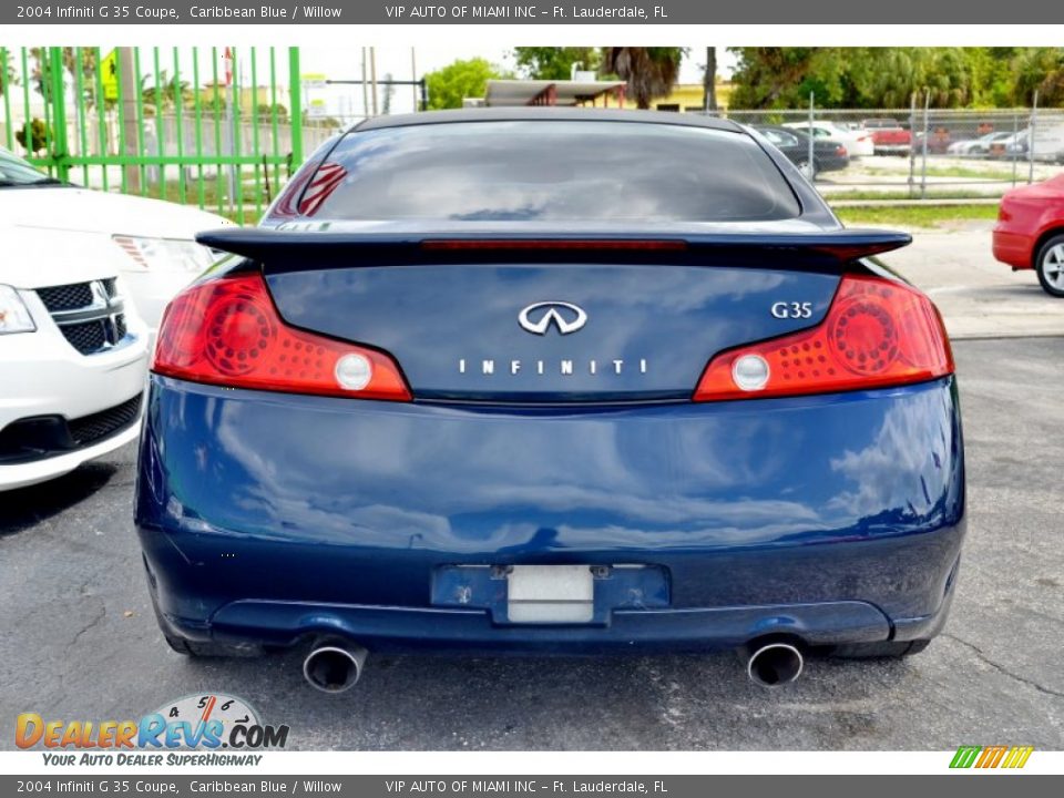 2004 Infiniti G 35 Coupe Caribbean Blue / Willow Photo #26