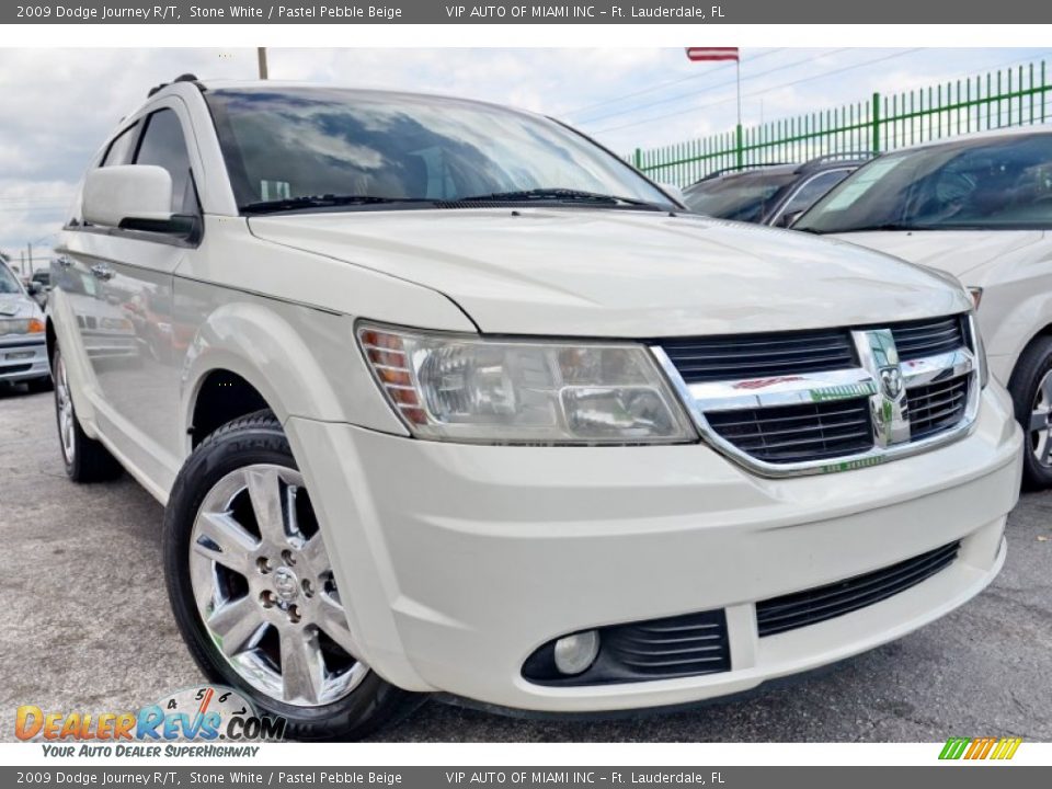 2009 Dodge Journey R/T Stone White / Pastel Pebble Beige Photo #1